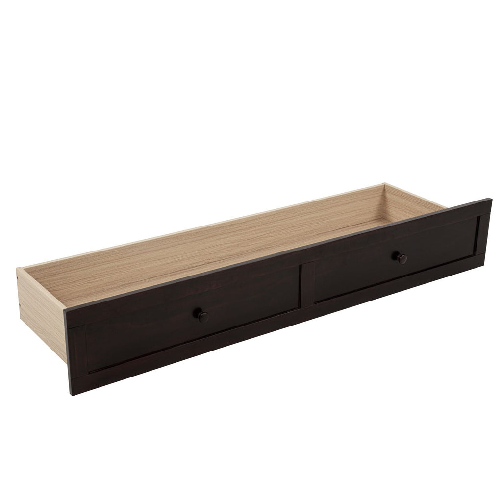 Espresso Queen Murphy Cabinet Bed with Charging Station