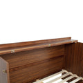 Murphy Cabinet Bed with Charging Station and Rattan Detail