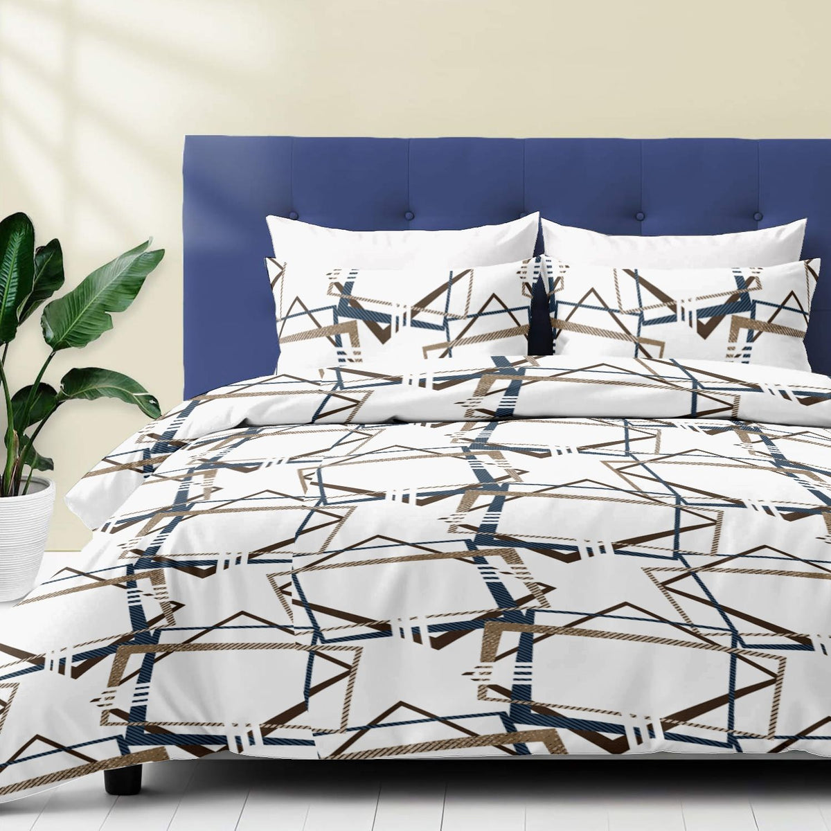 Thick Touch Luxury 9-Piece Bedding Set with Curtains