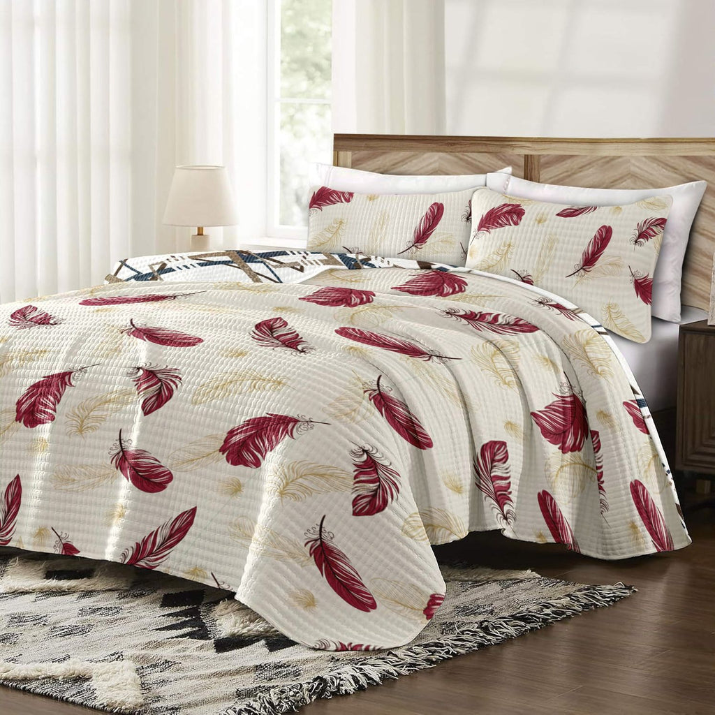 9-Piece Luxury Bedspread and Curtain Set with Bamboo Microfiber