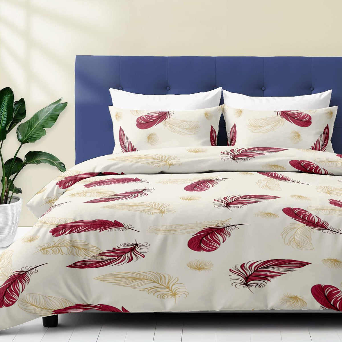 9-Piece Luxury Bedspread and Curtain Set with Bamboo Microfiber