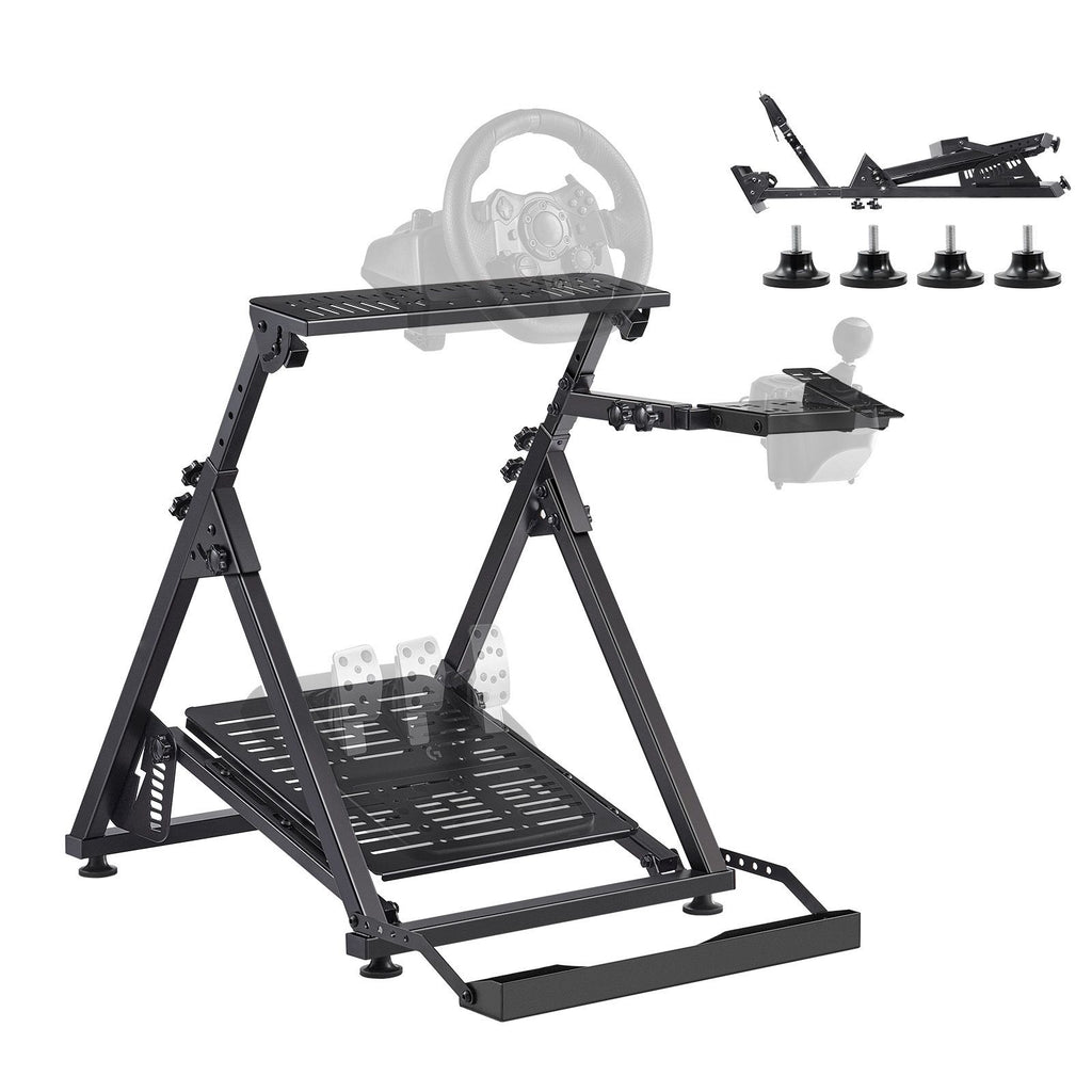 Adjustable and Foldable Racing Wheel Stand for Major Sim Racing Brands