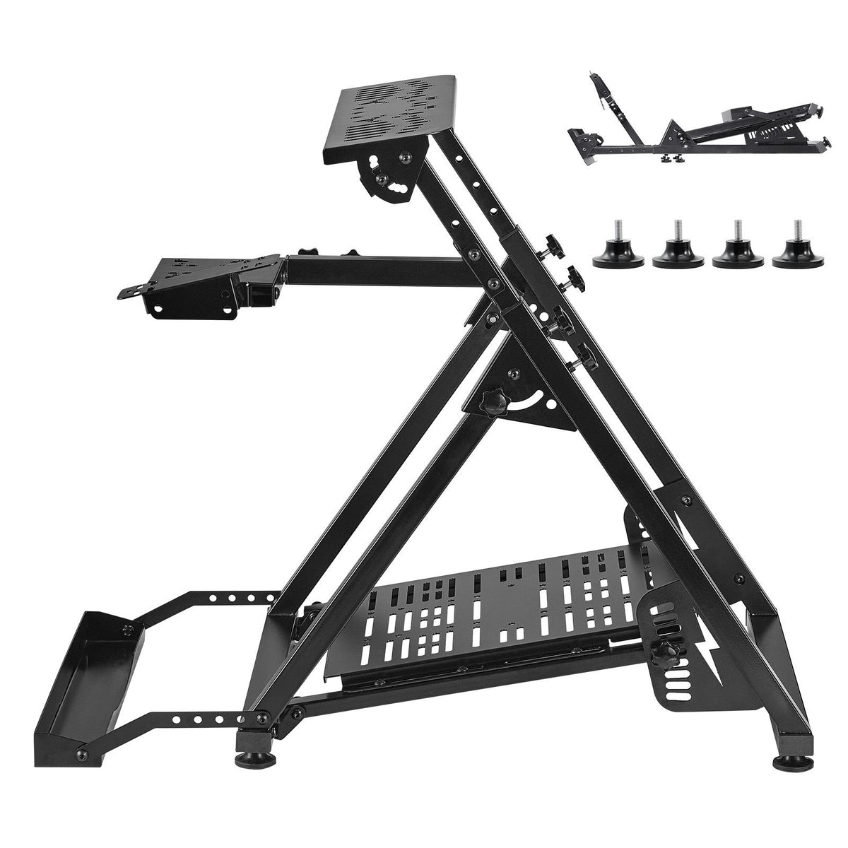 Adjustable and Foldable Racing Wheel Stand for Major Sim Racing Brands