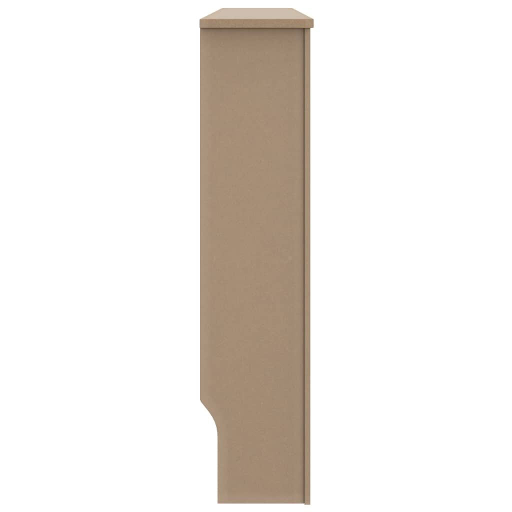 Modern Slatted Radiator Cover with Display Shelf