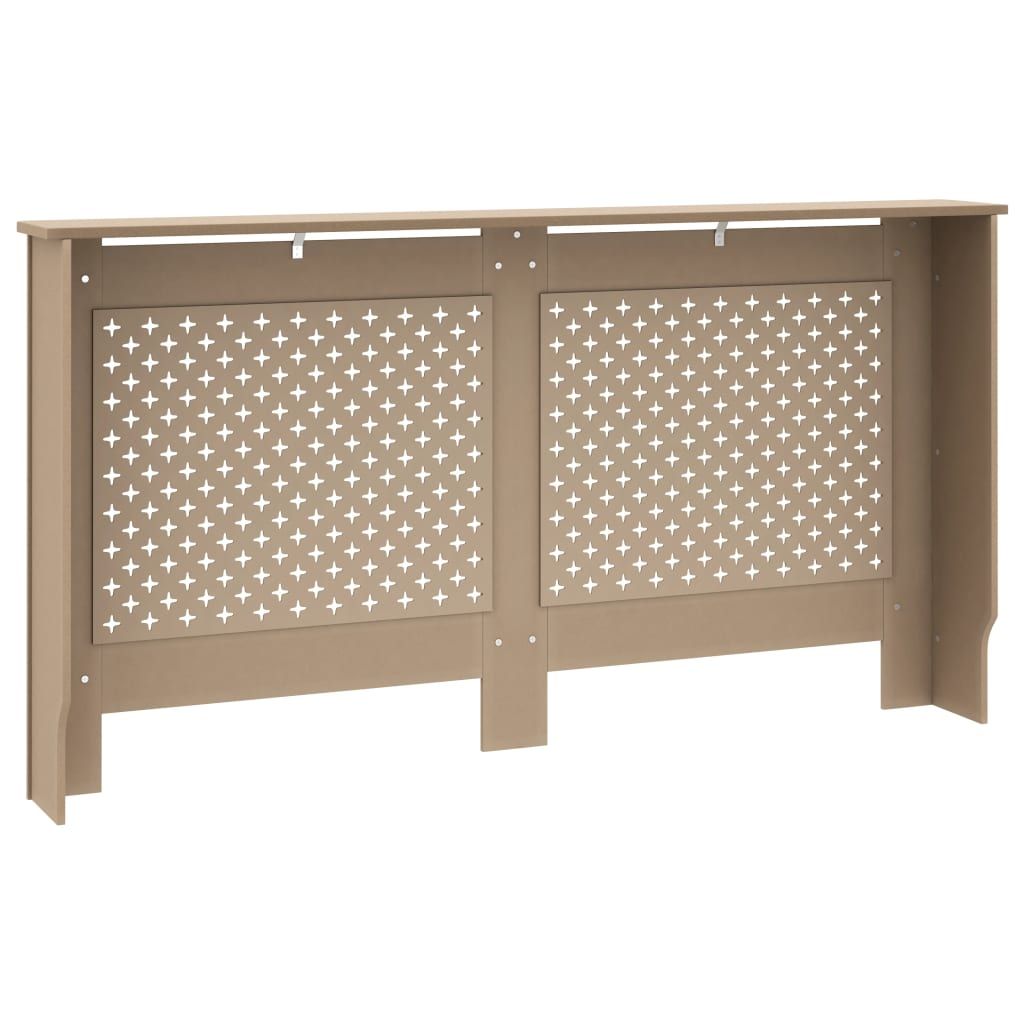Modern Slatted Radiator Cover with Display Shelf