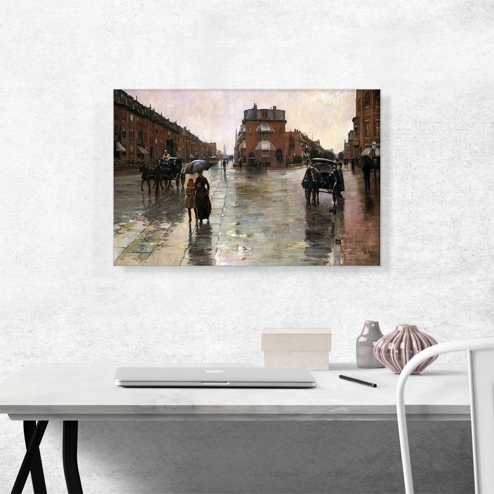 Rainy Day - Boston 1885