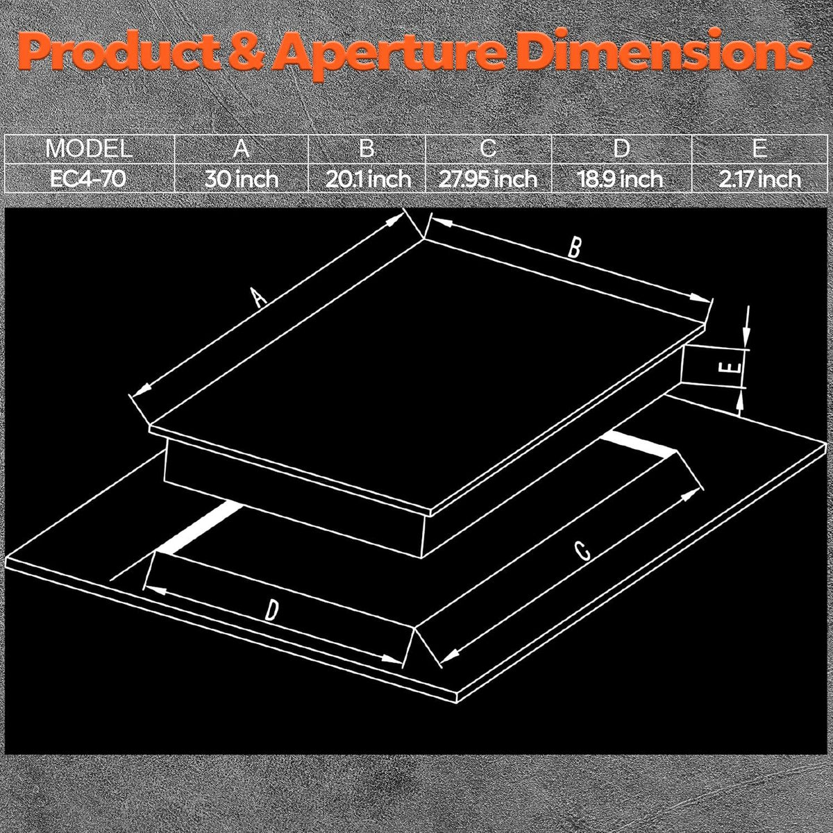 Ramblewood 7200W 4 Burner Electric Cooktop