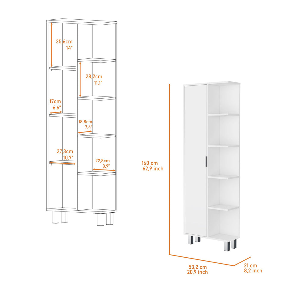 Randall Linen Cabinet – Elegant Storage with 9 Shelves