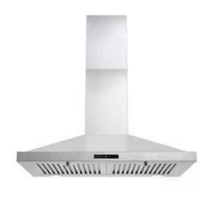 450 CFM 30- Stainless Steel Range Hood with Touch Control and LED Lighting