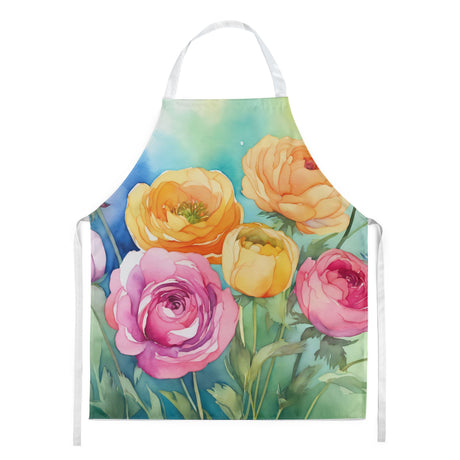 Ranunculus Watercolor Bib Apron