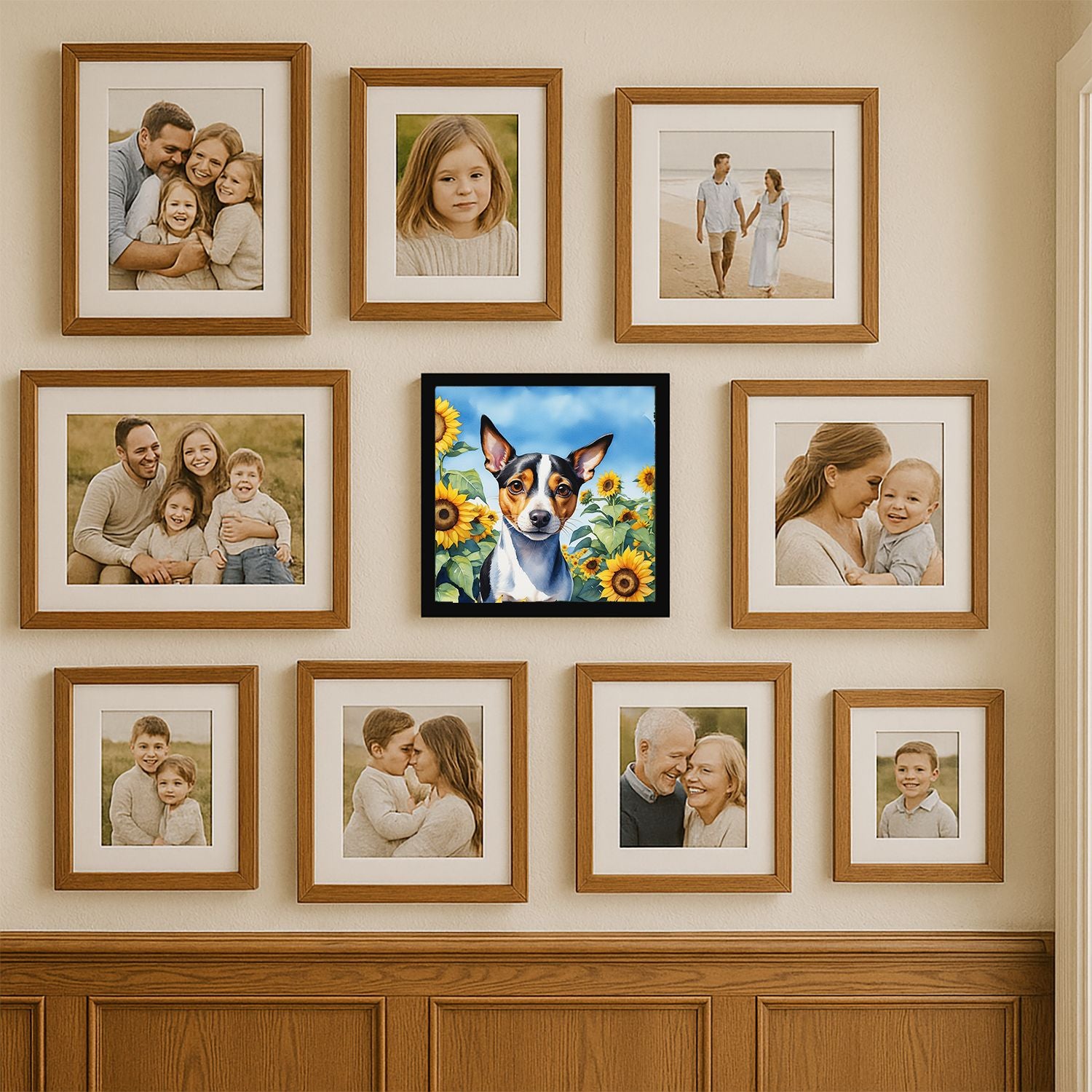 Modern Framed Wall Art - Ready to Hang, Glass-Free Design