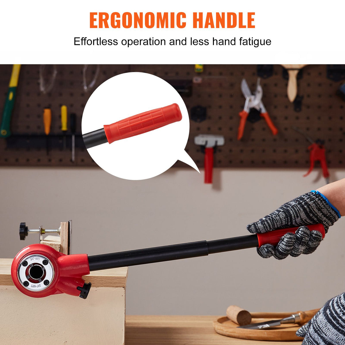 Manual Ratcheting Pipe Threader for Repair and New Threads
