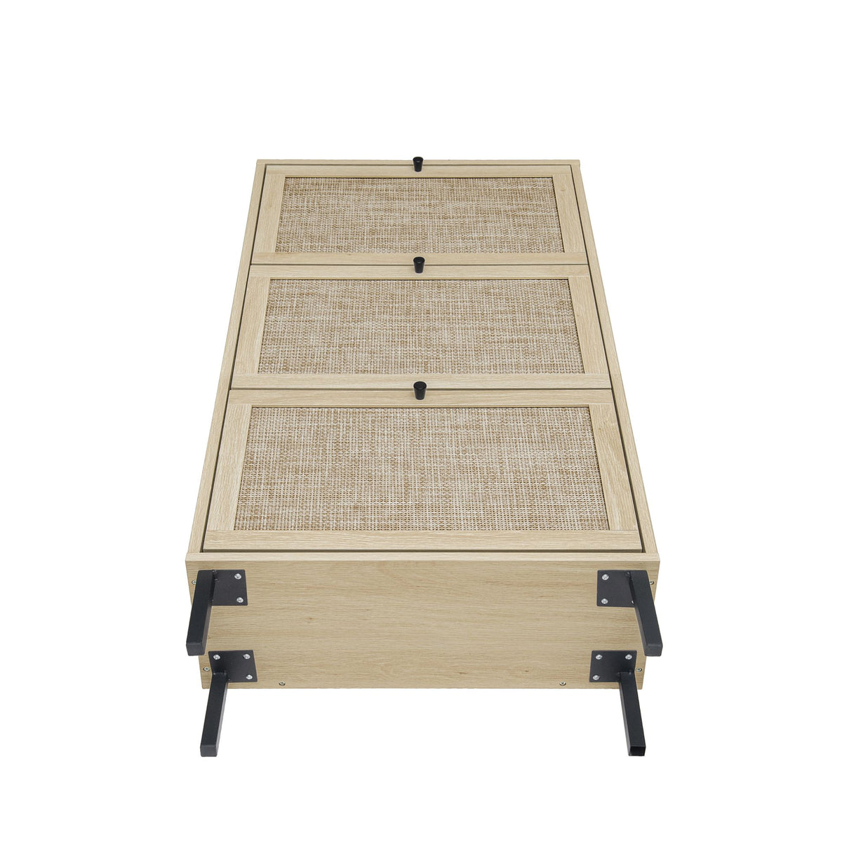 Freestanding Shoe Storage Cabinet with Three Doors for Entryway