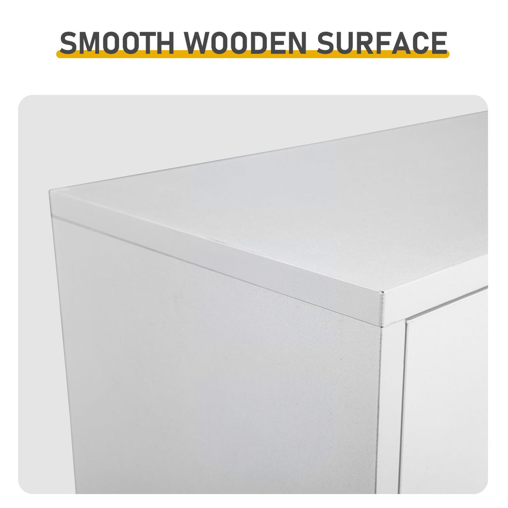 3-Tier Woven-Front Shoe Cabinet for Narrow Entryways