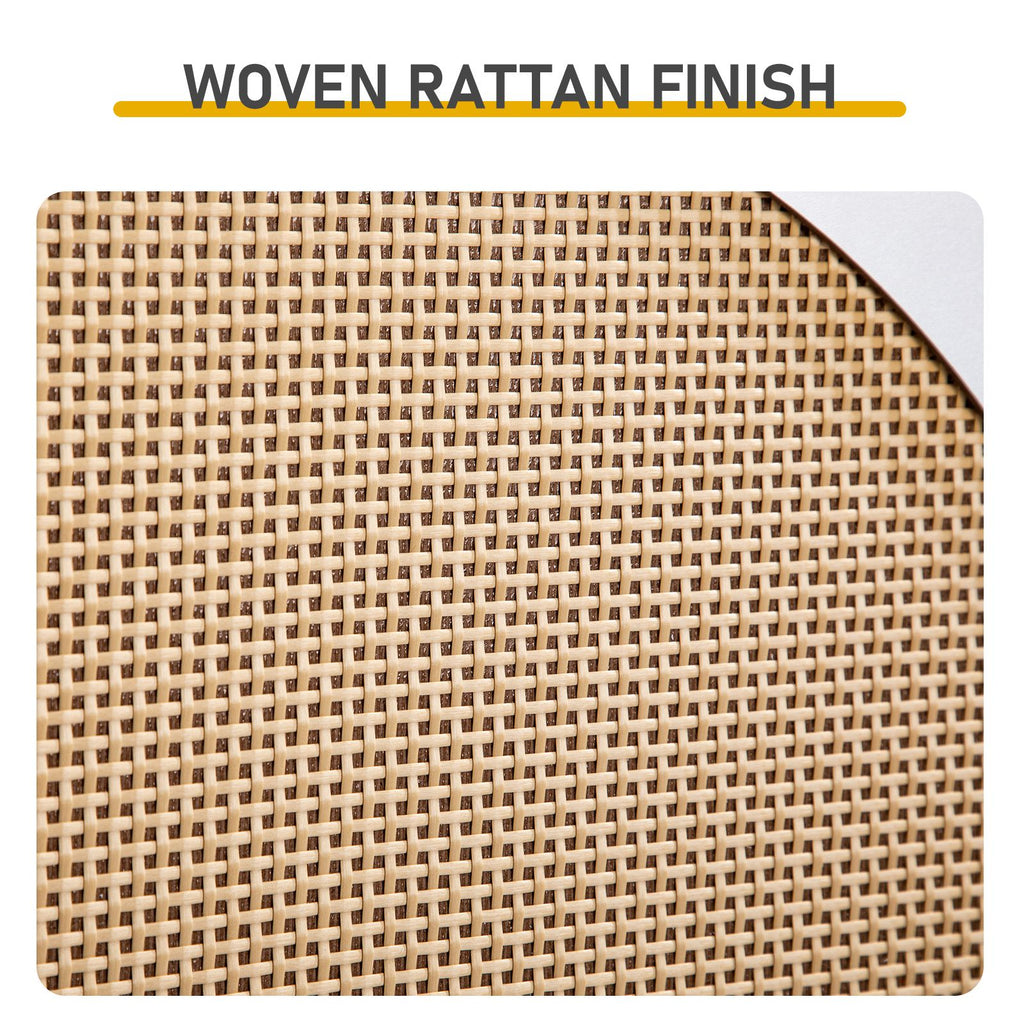 3-Tier Woven-Front Shoe Cabinet for Narrow Entryways