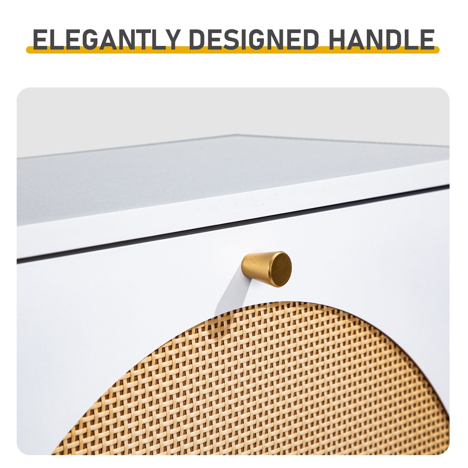 3-Tier Woven-Front Shoe Cabinet for Narrow Entryways