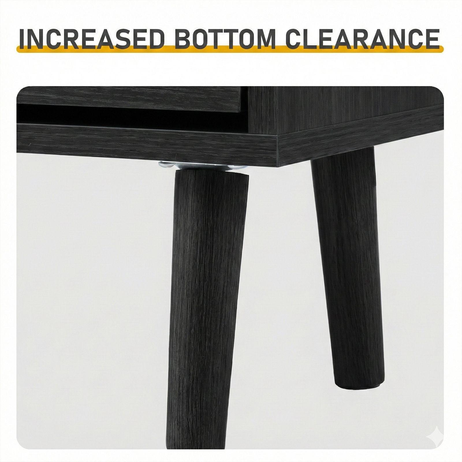Black Shoe Cabinet with Drawers and Flip Compartments