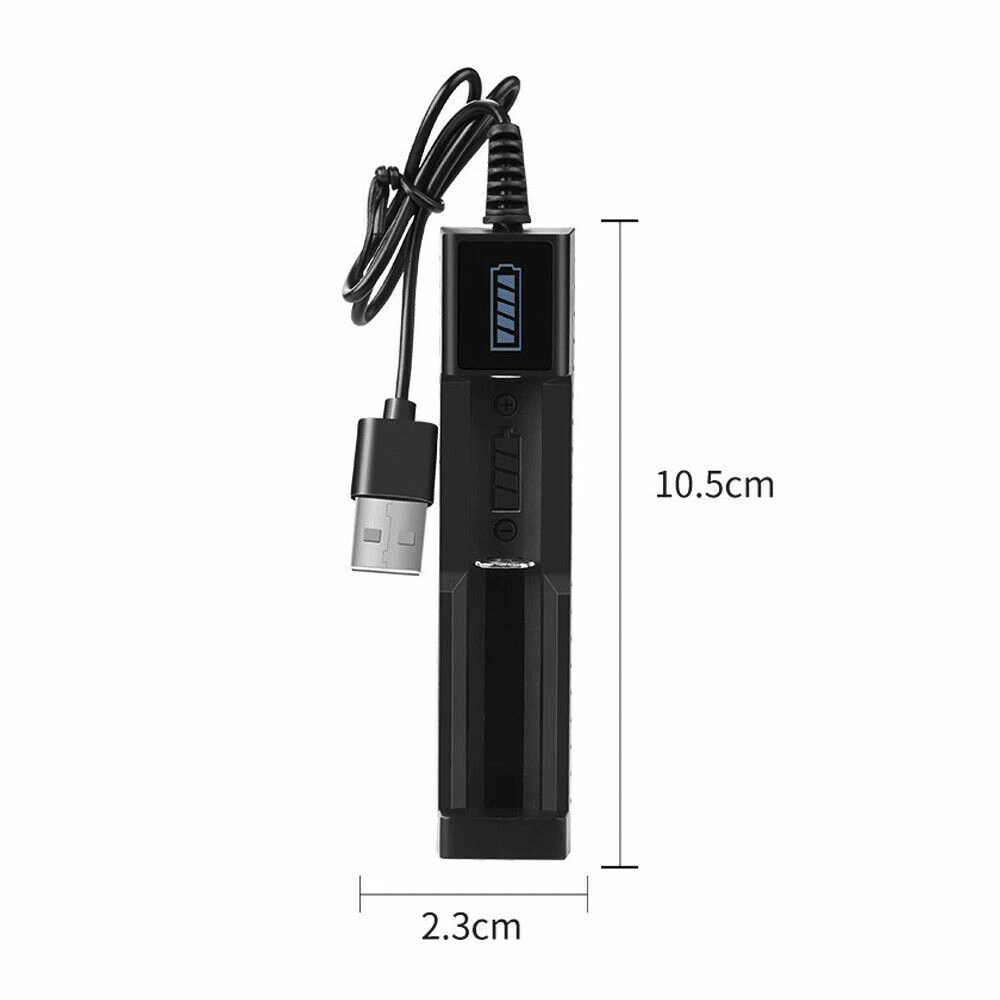 Rechargeable Button-Top Batteries and USB Charger