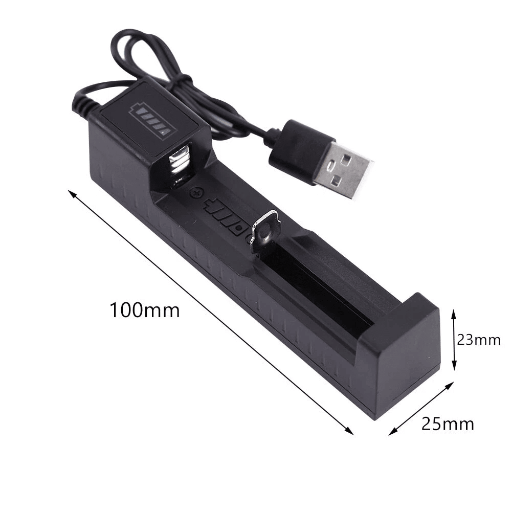 Rechargeable Button-Top Batteries and USB Charger