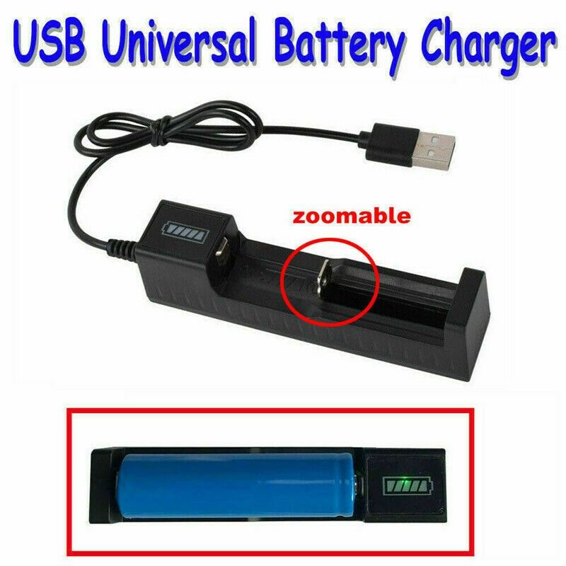Rechargeable Button-Top Batteries and USB Charger