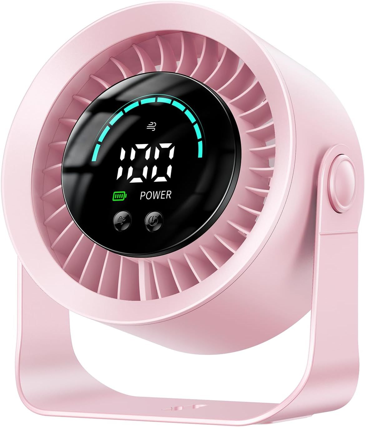 Rechargeable Desk and Wall Fan with Adjustable Airflow
