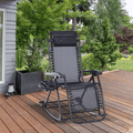 Zero-Gravity Recliner with Bungee Support, Cup Tray & Foldable Design