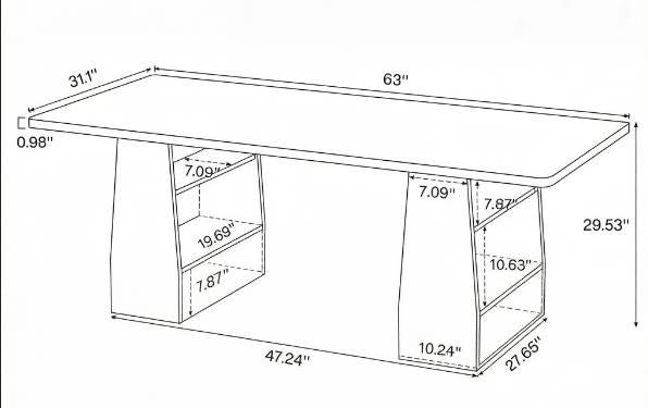 Conference Table with 4-Tier Storage and Multipurpose Design