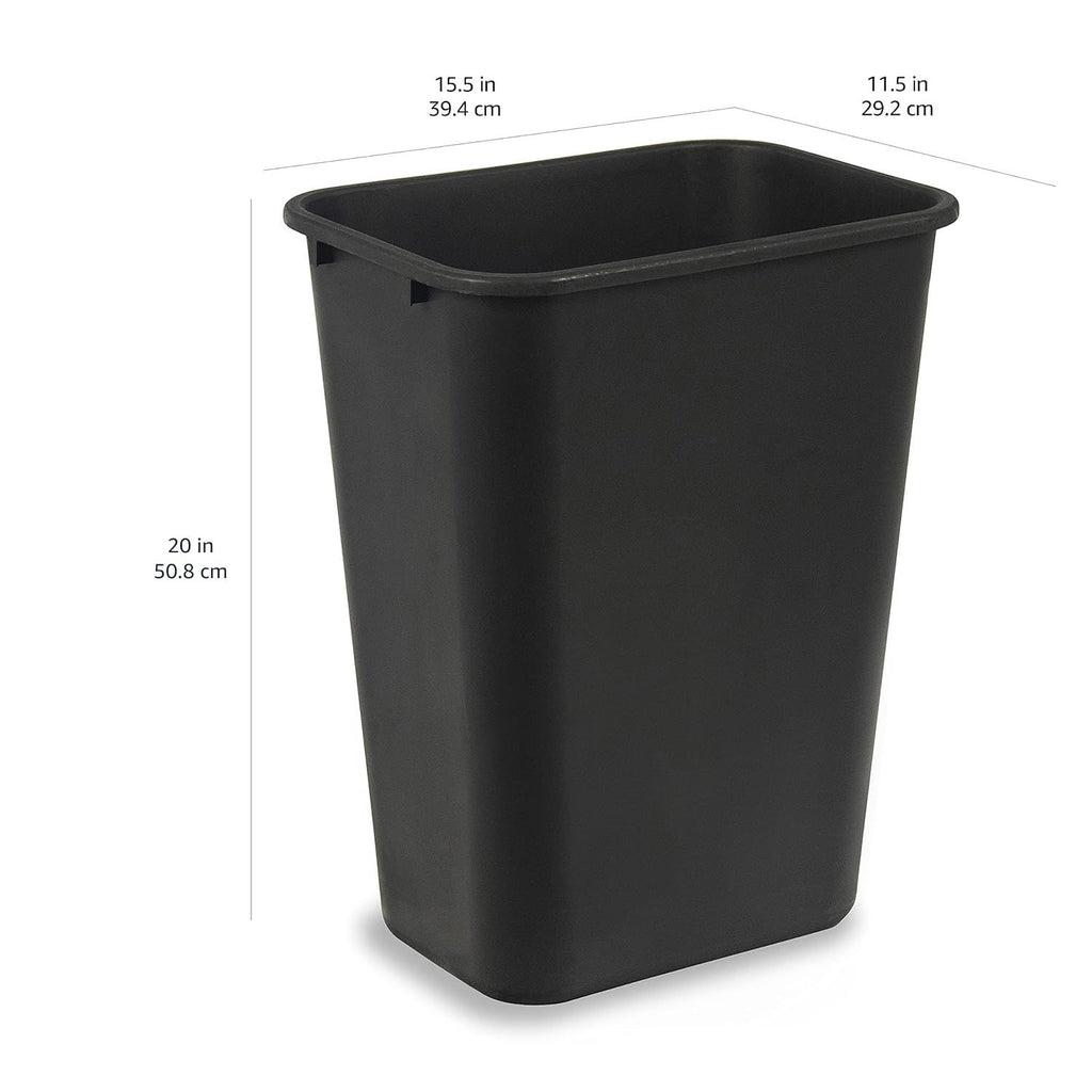 Slim Commercial Wastebasket for Busy Shared Spaces