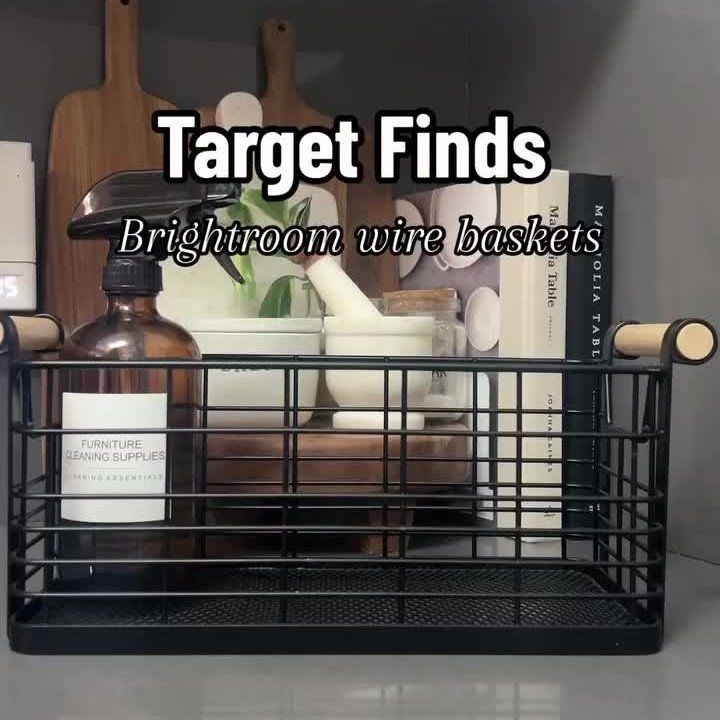 Versatile Rectangular Basket with Handles and Side Cutouts