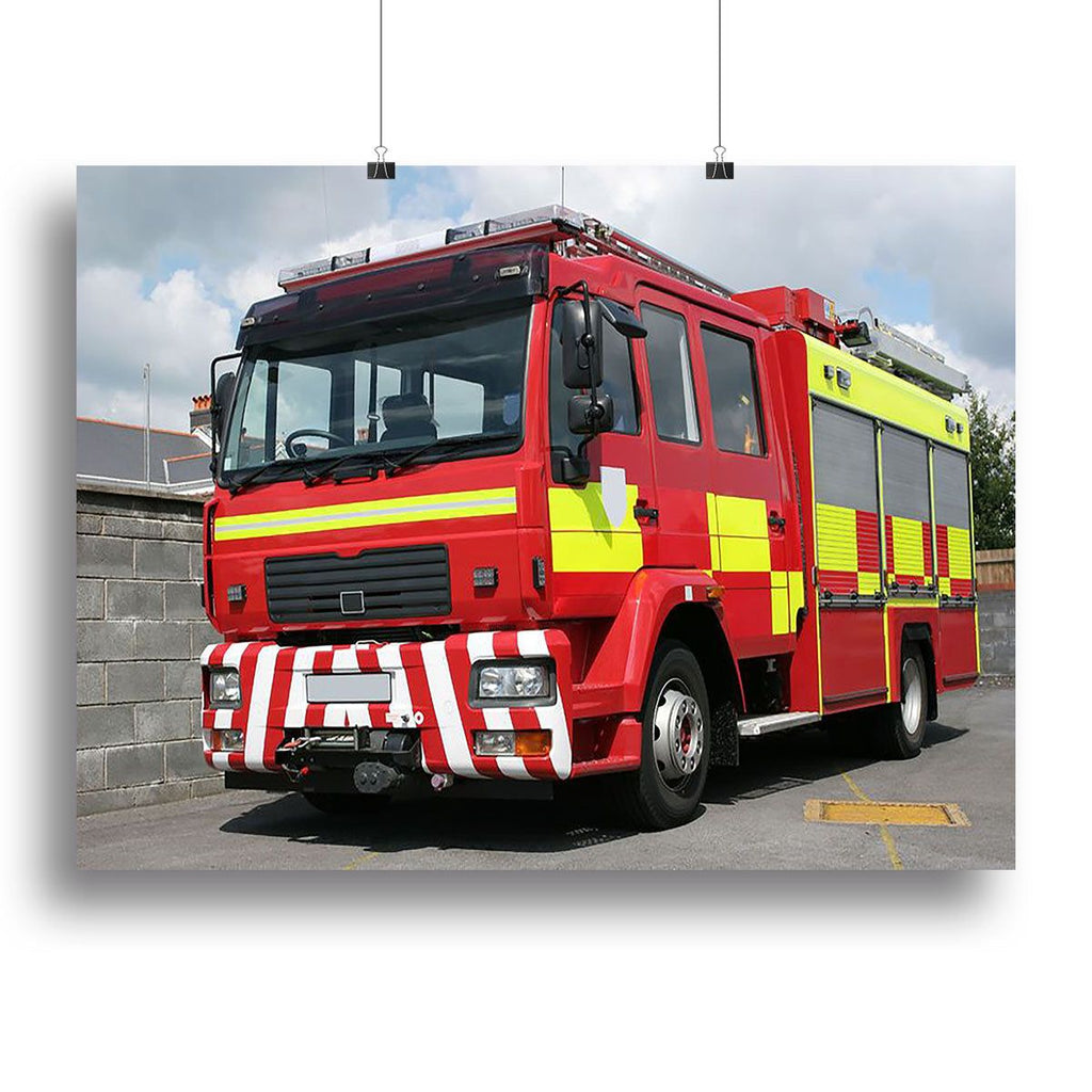 Red British Fire Engine Wall Art