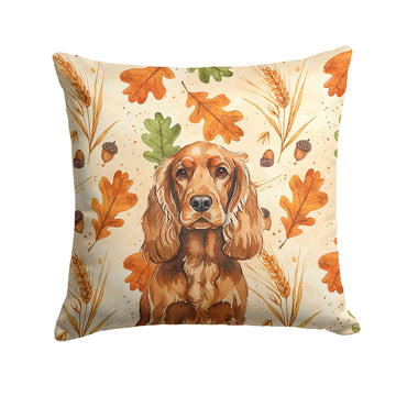Red English Cocker Spaniel Thanksgiving Pillow