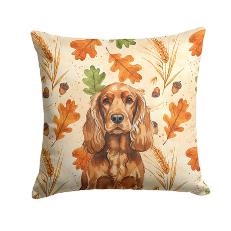 Red English Cocker Spaniel Thanksgiving Pillow