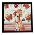 Red Saluki Vegetable Framed Wall Art