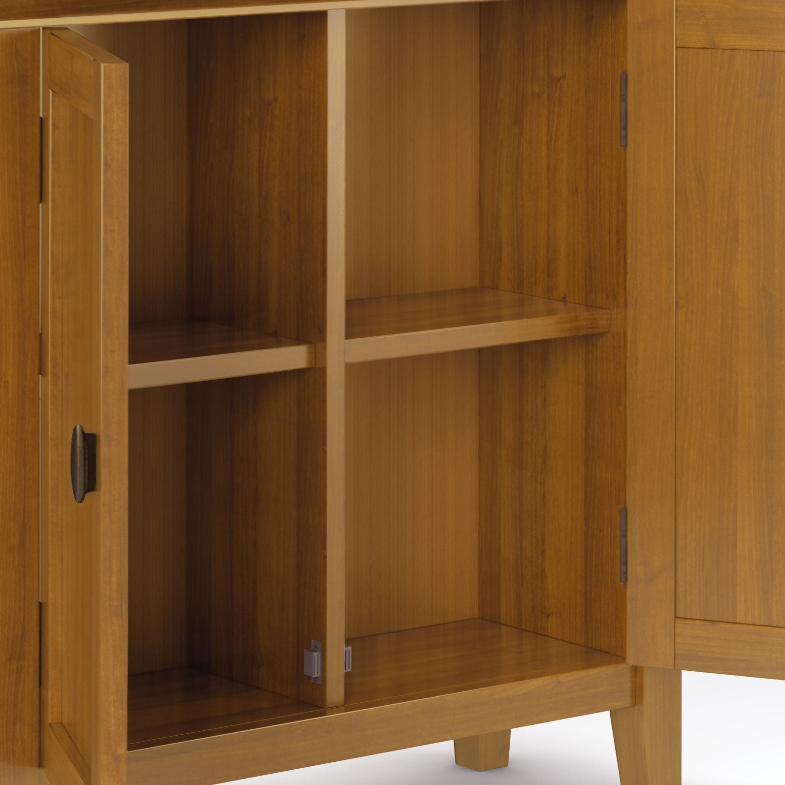 Versatile Storage Cabinet with Adjustable Shelves and Transitional Design