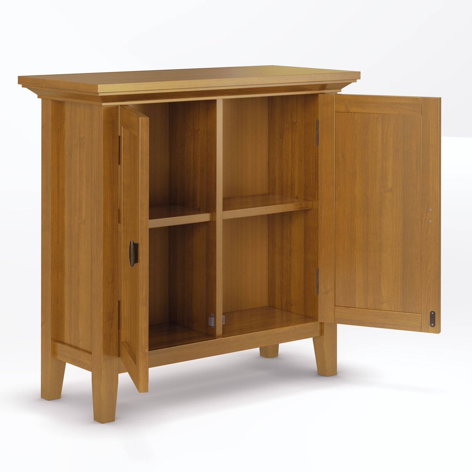 Versatile Storage Cabinet with Adjustable Shelves and Transitional Design