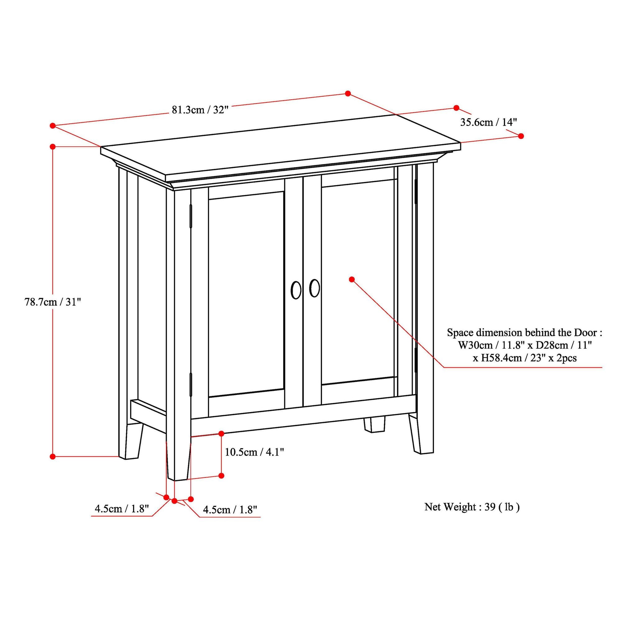 Versatile Storage Cabinet with Adjustable Shelves and Transitional Design