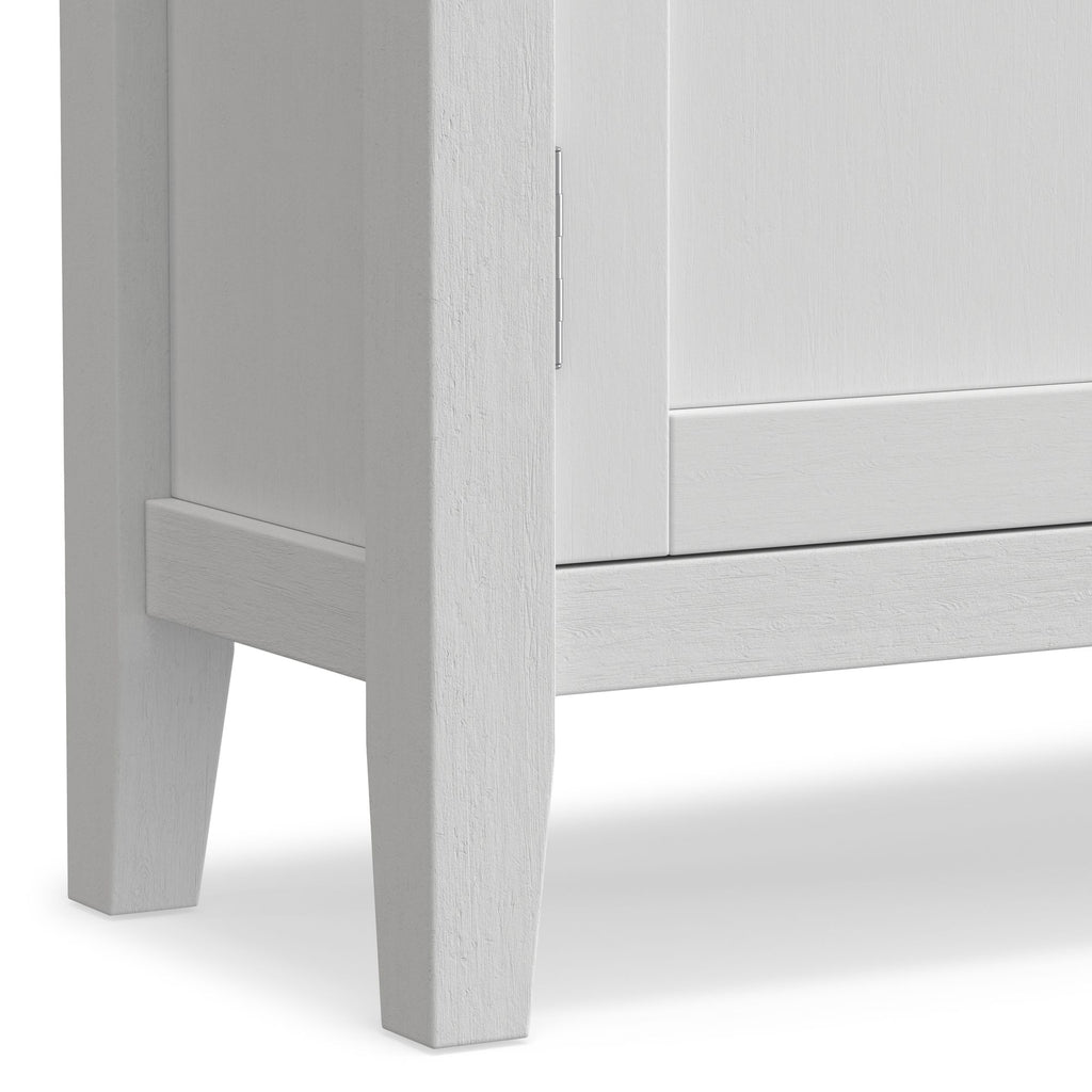 Redmond 32- Solid Wood Storage Cabinet with Adjustable Shelves in White
