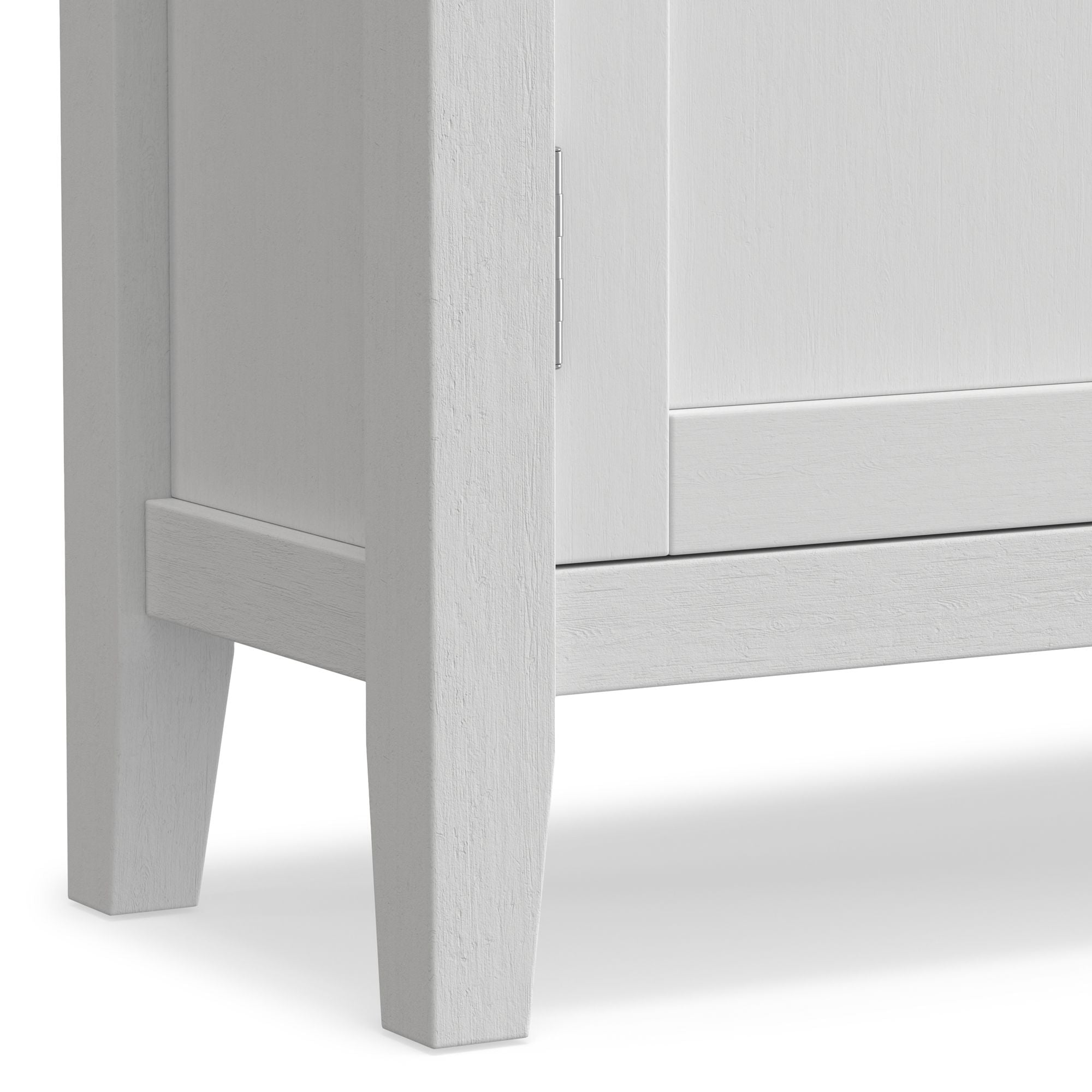 Redmond 32- Solid Wood Storage Cabinet with Adjustable Shelves in White