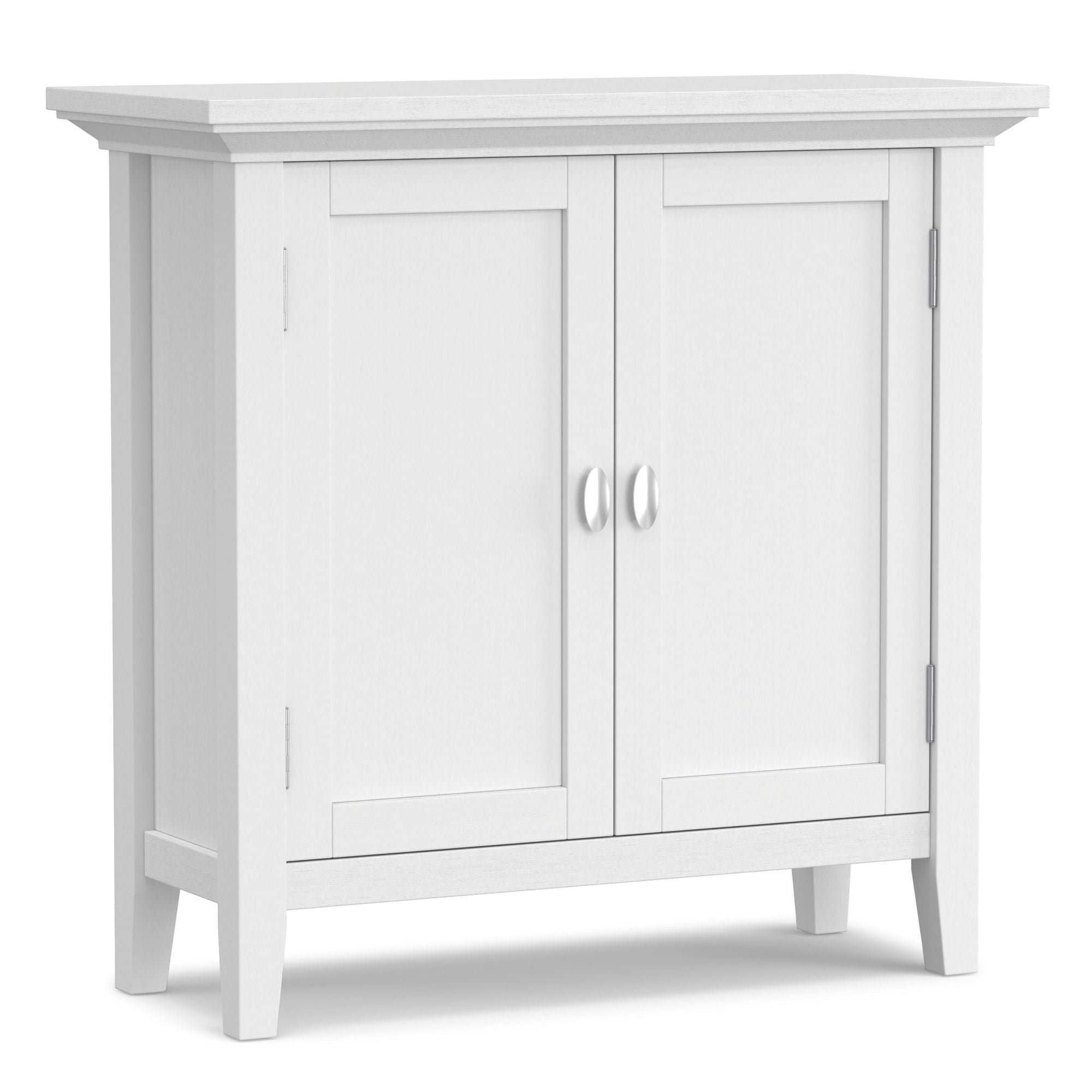 Redmond 32- Solid Wood Storage Cabinet with Adjustable Shelves in White