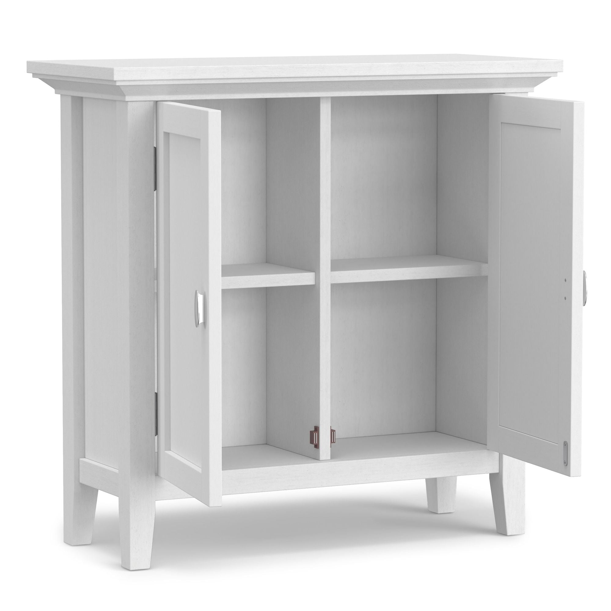 Redmond 32- Solid Wood Storage Cabinet with Adjustable Shelves in White