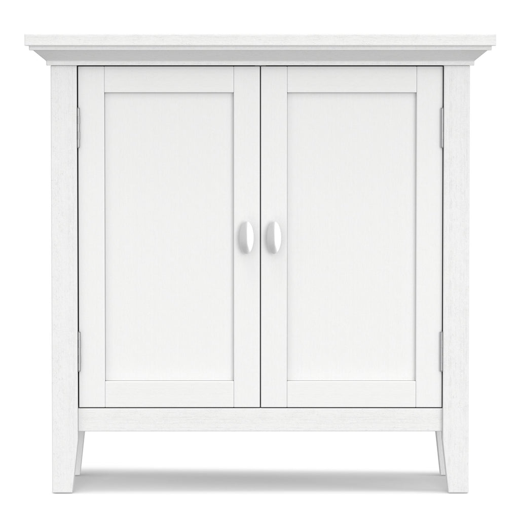 Redmond 32- Solid Wood Storage Cabinet with Adjustable Shelves in White