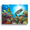 Reef with Fishes and Sea Turtle Wall Art