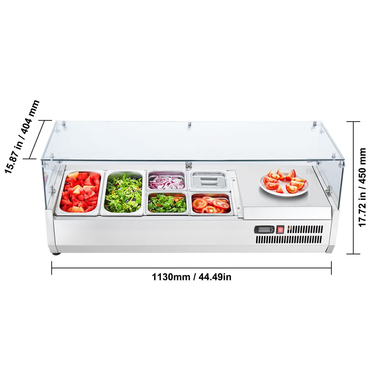 Commercial Refrigerated Condiment Prep Station