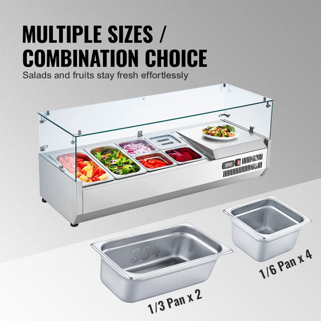Commercial Refrigerated Condiment Prep Station
