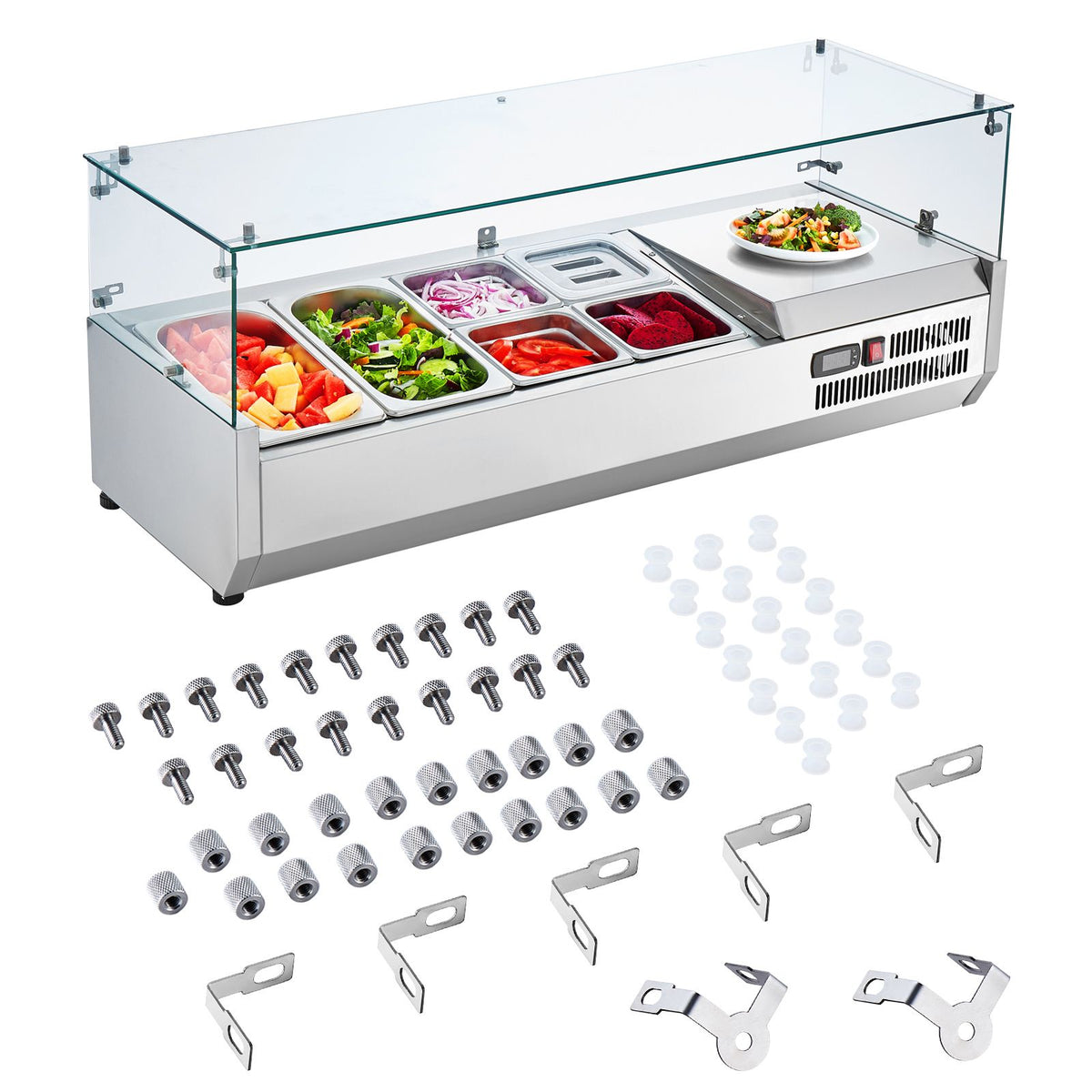 Commercial Refrigerated Condiment Prep Station