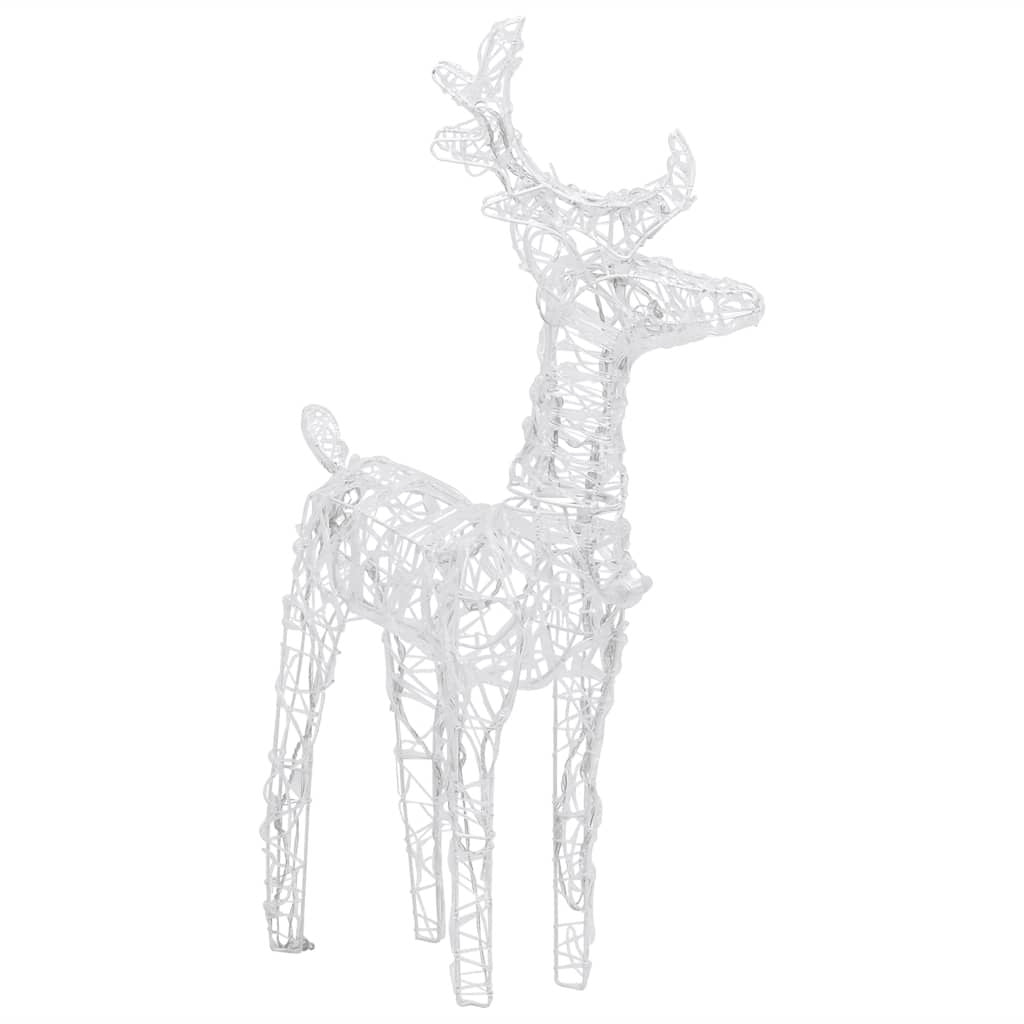Glowing Reindeer and Sleigh Christmas Yard Display