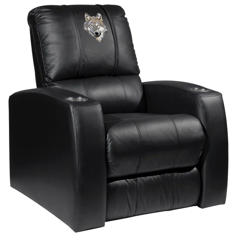 Relax Home Theater Recliner with Wolf Head Logo Panel - Commercial Grade Synthetic Leather