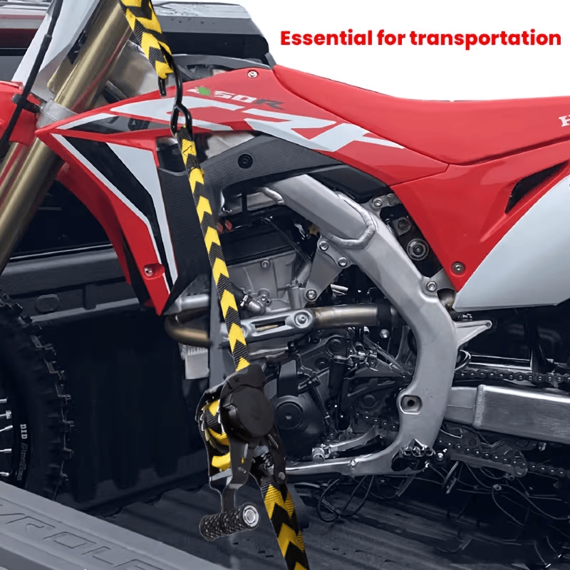 Auto-Retracting Ratchet Tie-Down Straps