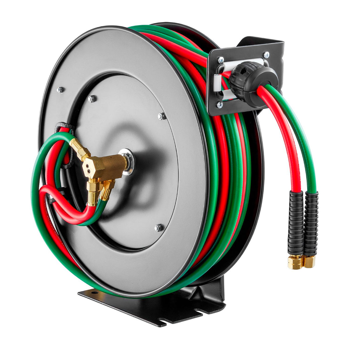 Auto-Rewind Twin Welding Hose Reel