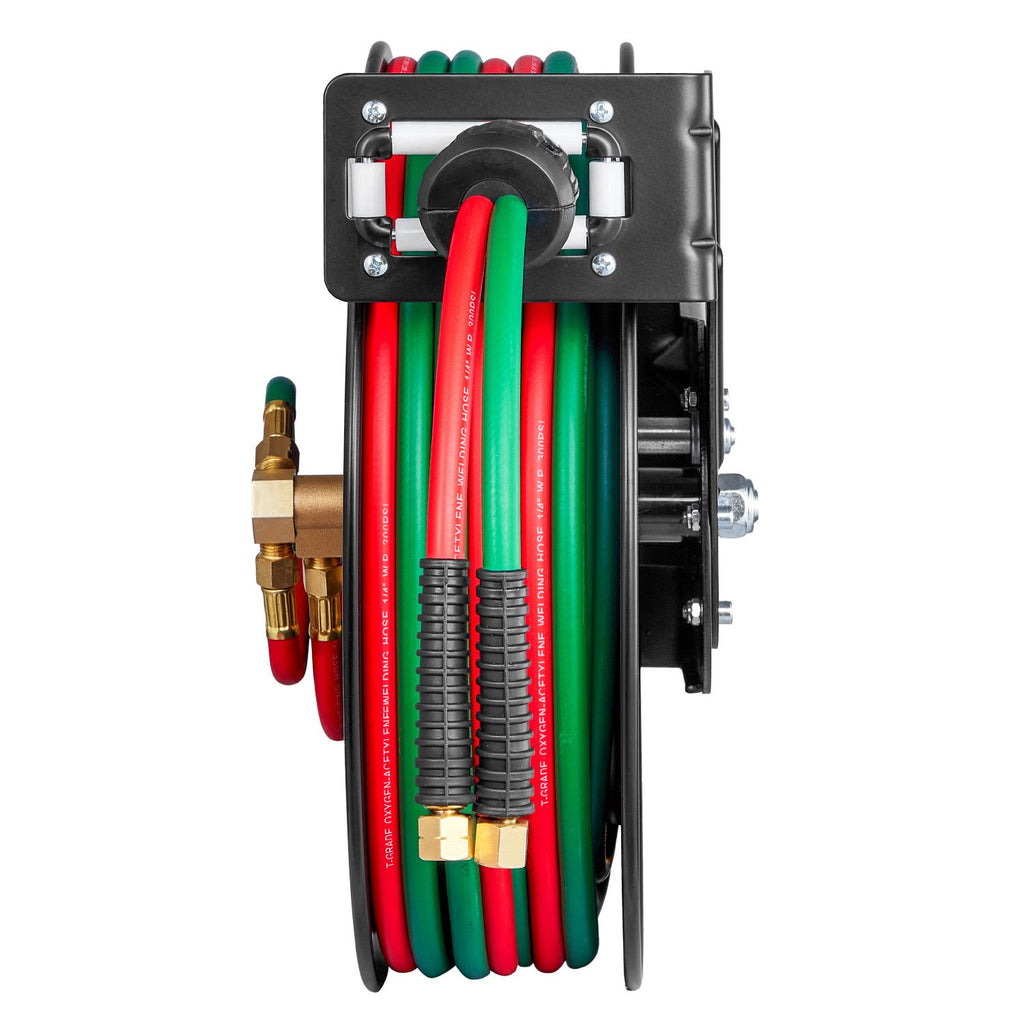 Auto-Rewind Twin Welding Hose Reel